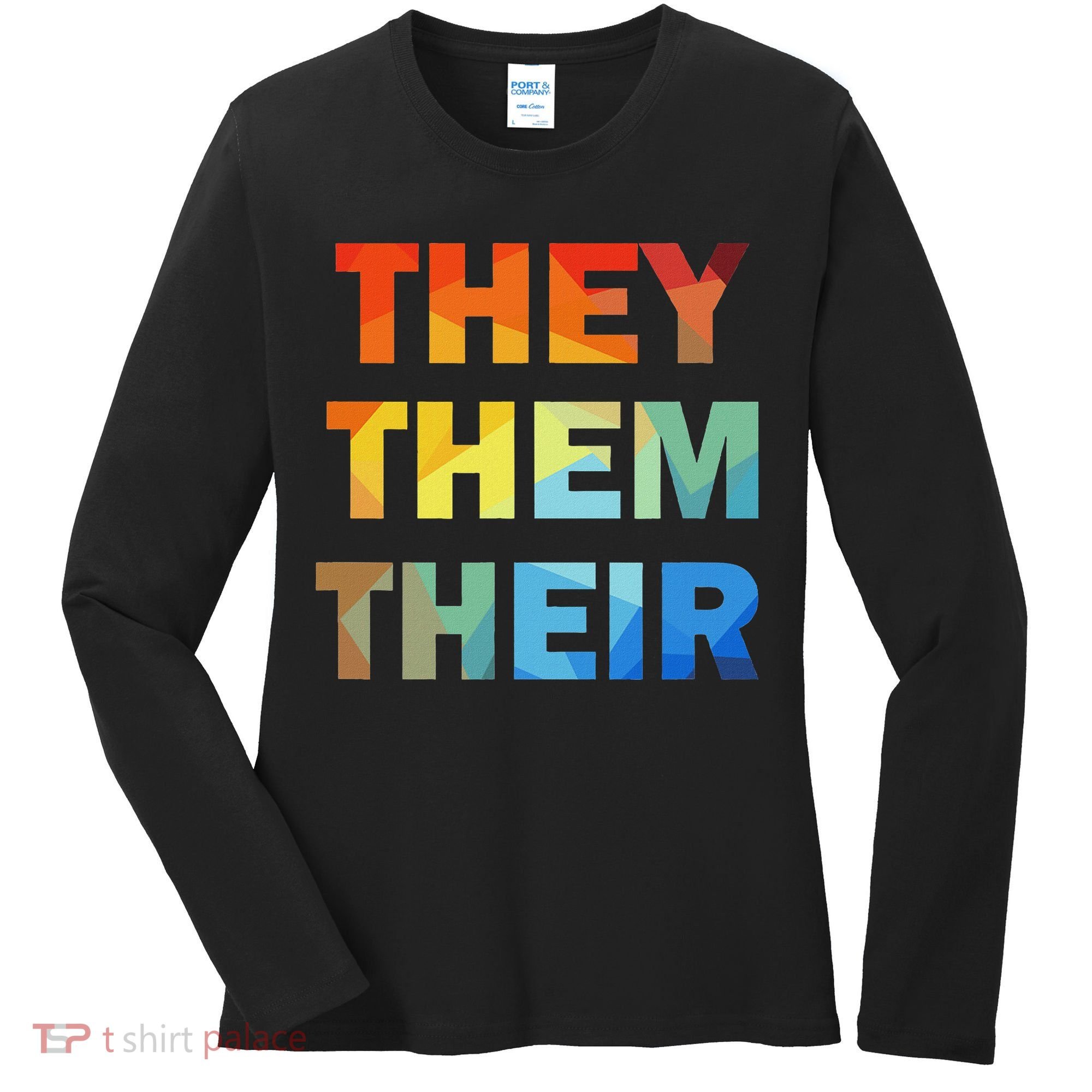 They Them Their Nb Pronoun Pride Women's Long Sleeve Shirt