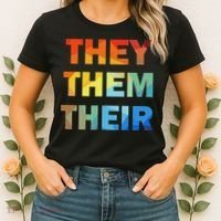 They Them Their Nb Pronoun Pride Women's T-Shirt thumb 2