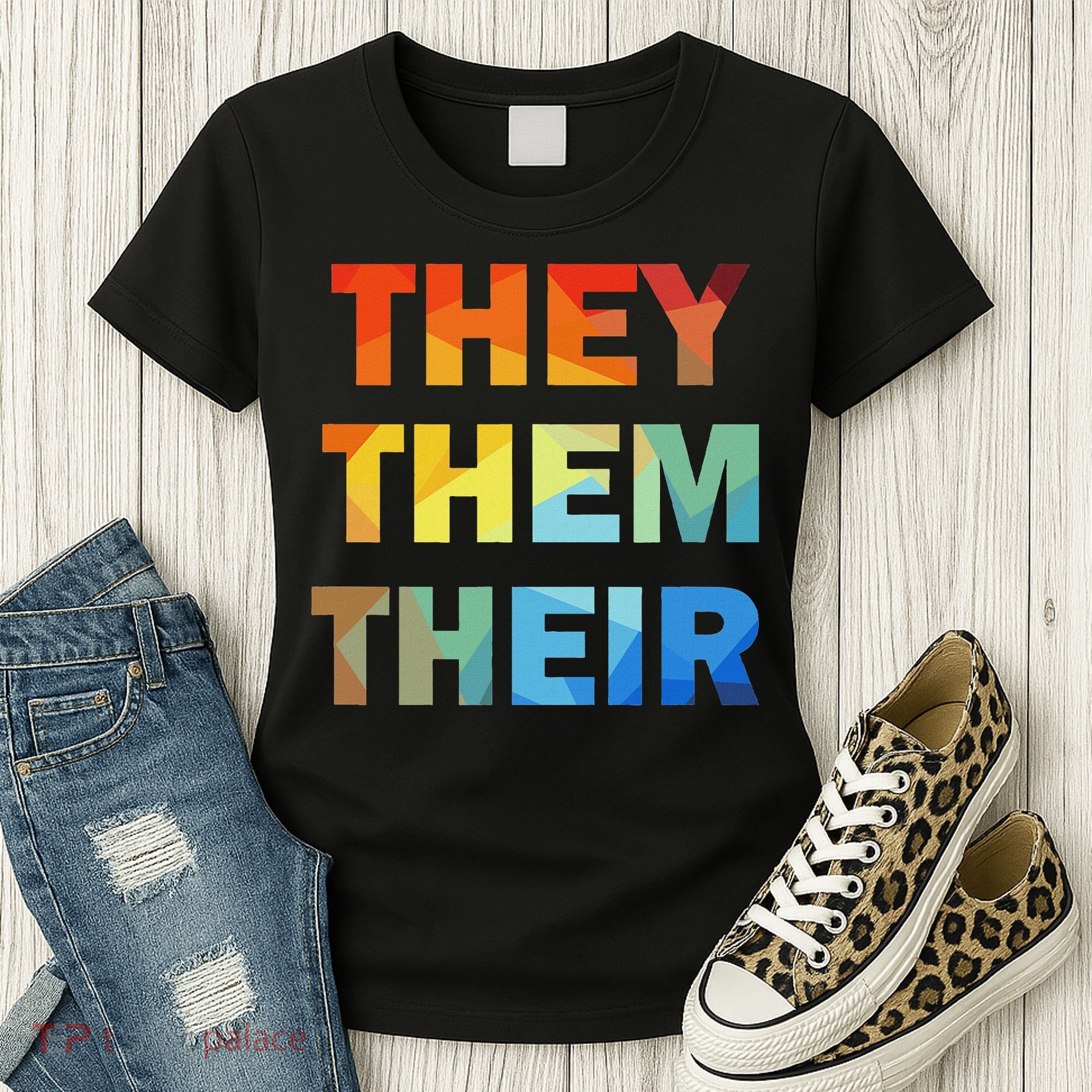 They Them Their Nb Pronoun Pride Women's T-Shirt