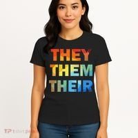 They Them Their Nb Pronoun Pride Women's T-Shirt thumb 4