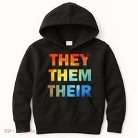 They Them Their Nb Pronoun Pride Kids Hoodie thumb 0
