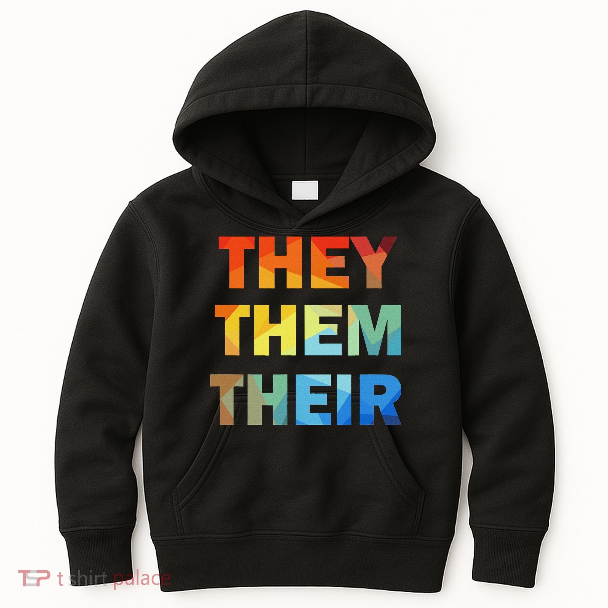 They Them Their Nb Pronoun Pride Kids Hoodie