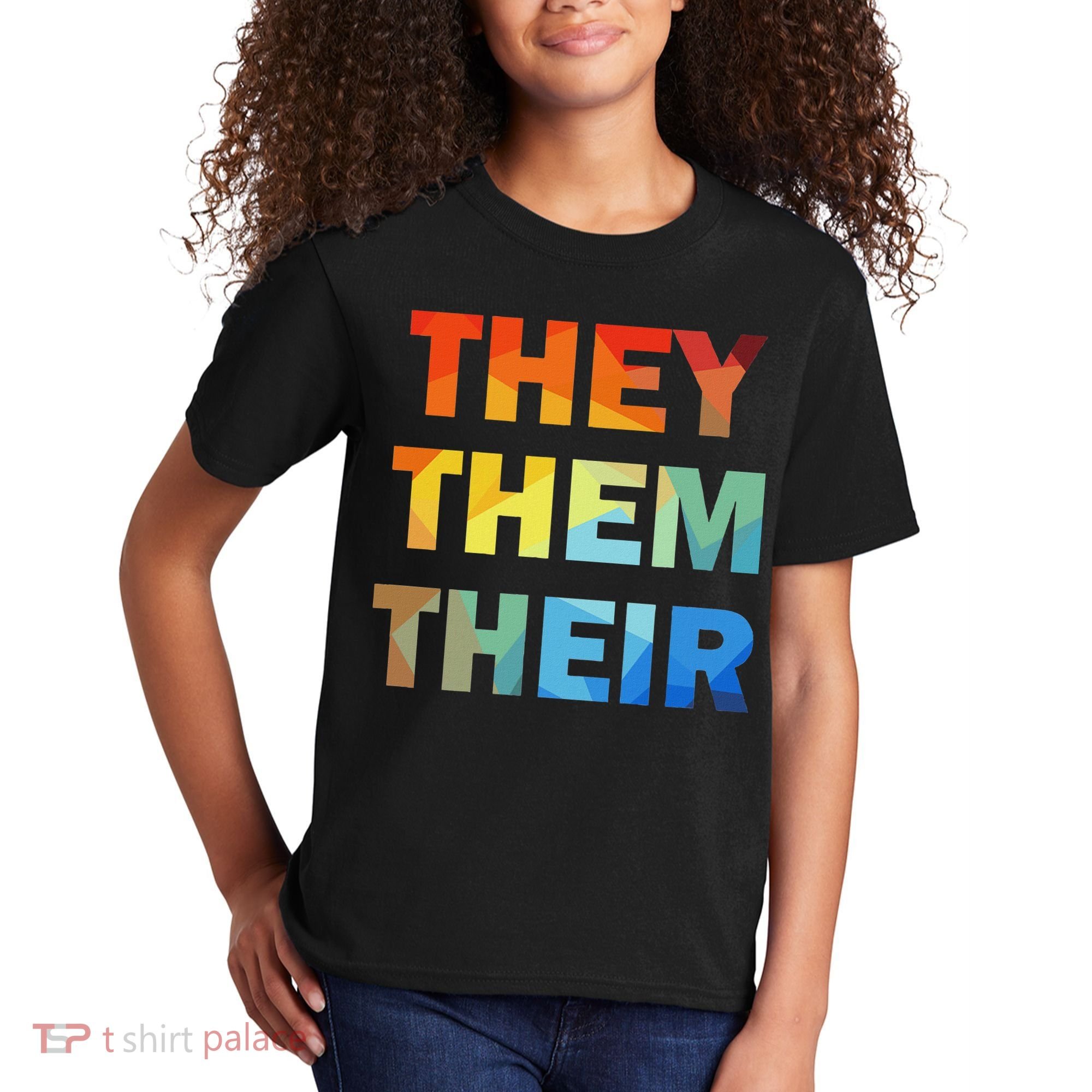 They Them Their Nb Pronoun Pride Kids T-Shirt