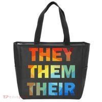 They Them Their Nb Pronoun Pride Tote Bag thumb 0