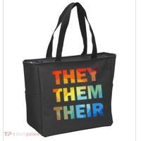 They Them Their Nb Pronoun Pride Tote Bag thumb 2