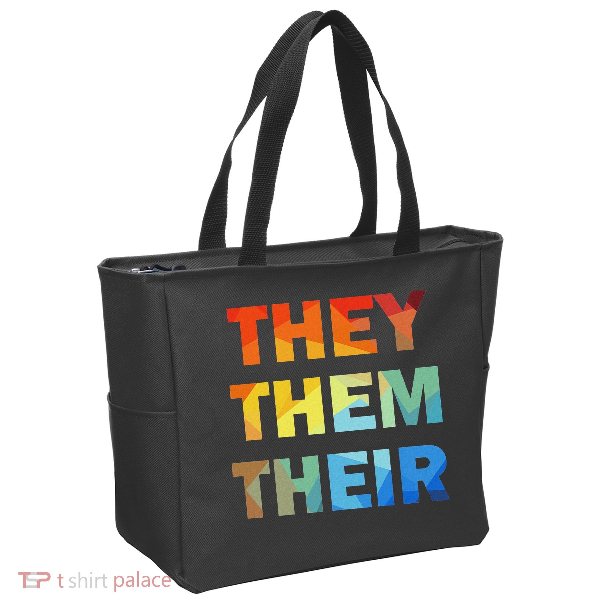 They Them Their Nb Pronoun Pride Tote Bag