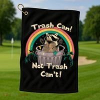 Trash Talker Trash Can Not Trash Can Golf Towel thumb 1