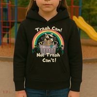 Trash Talker Trash Can Not Trash Can Kids Hoodie thumb 3