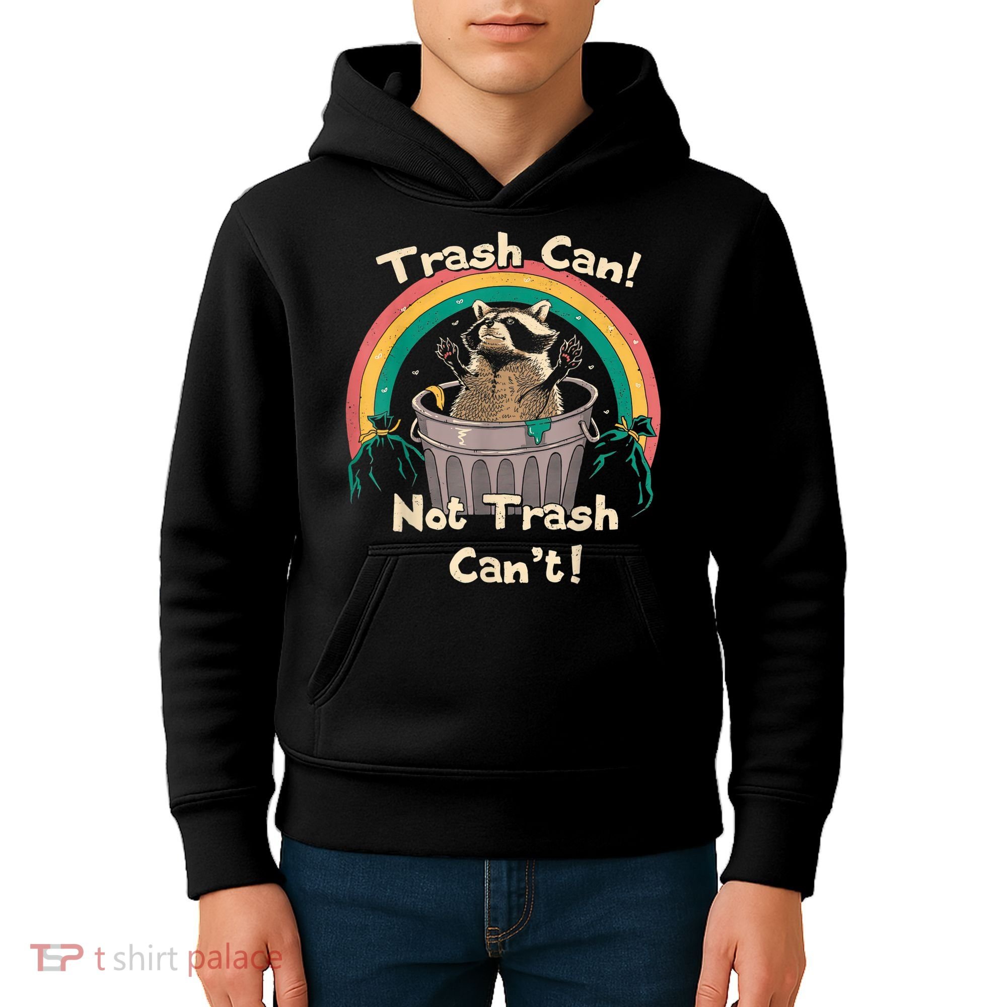 Trash Talker Trash Can Not Trash Can Kids Hoodie