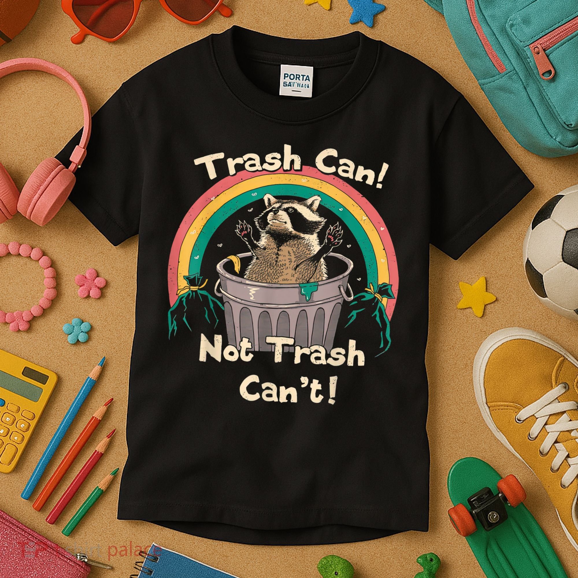 Trash Talker Trash Can Not Trash Can Kids T-Shirt