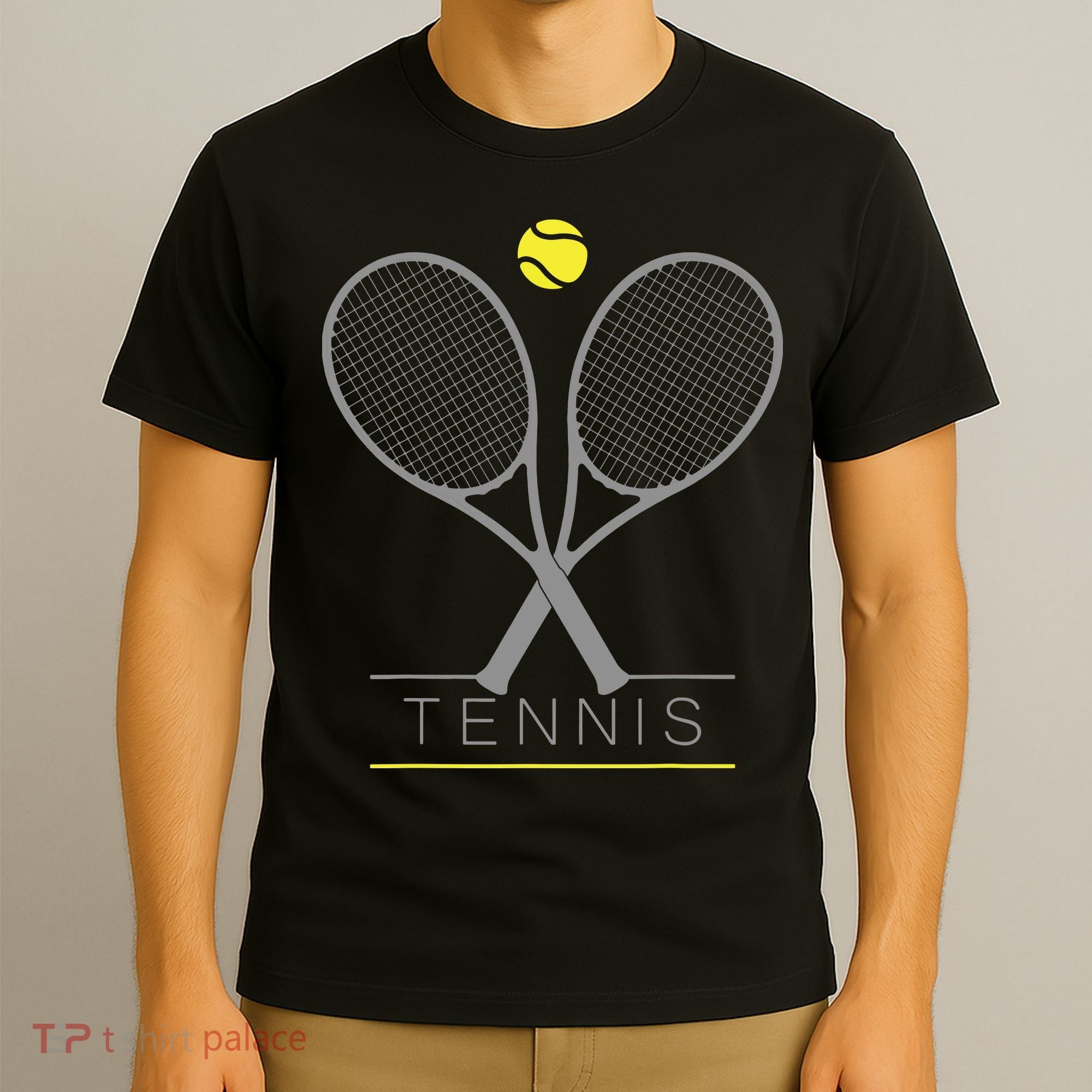 Tennis Trendy Tennis Rackets Ball T-Shirt