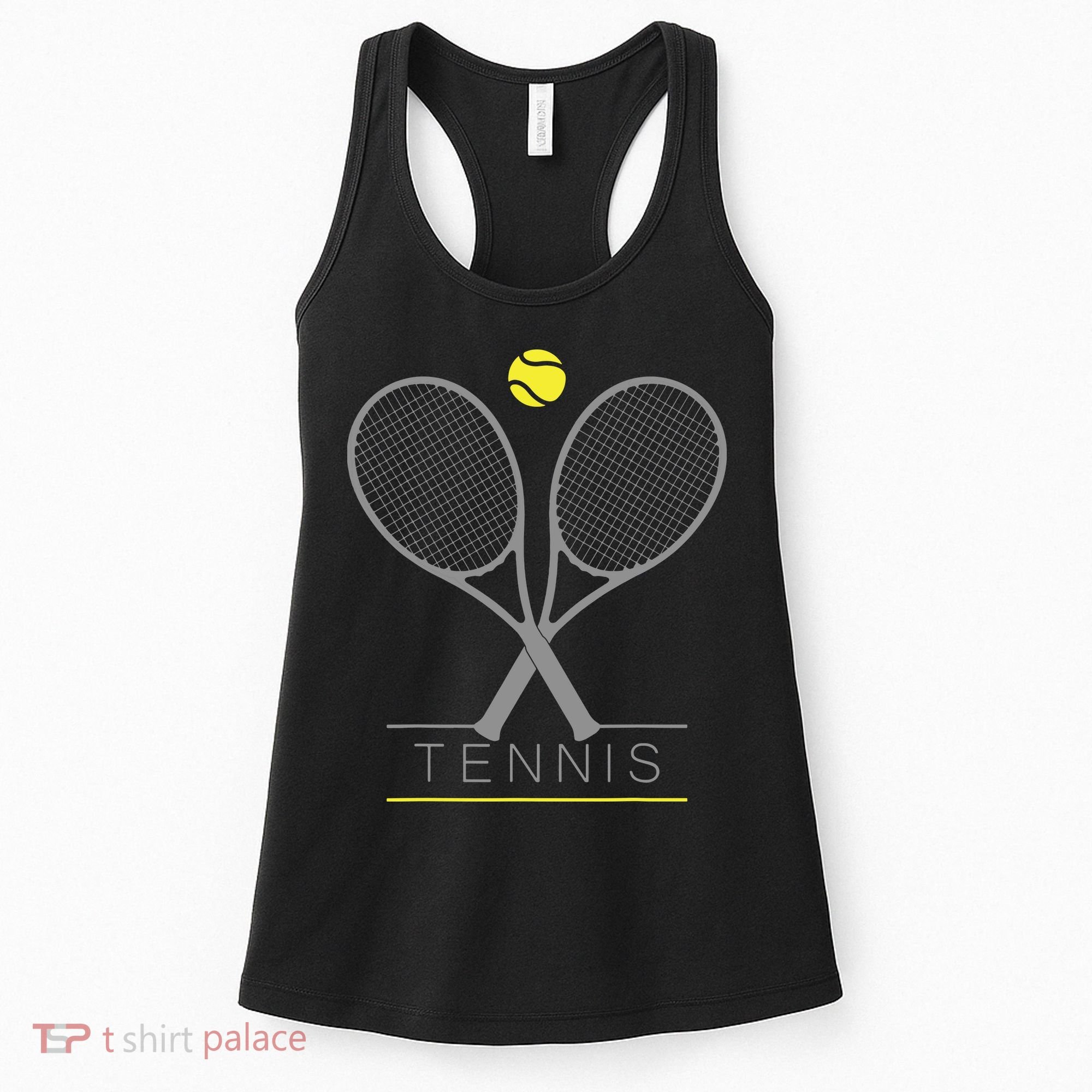 Tennis Trendy Tennis Rackets Ball Women's Tank Top