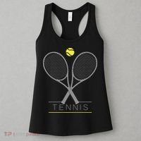 Tennis Trendy Tennis Rackets Ball Women's Tank Top thumb 3