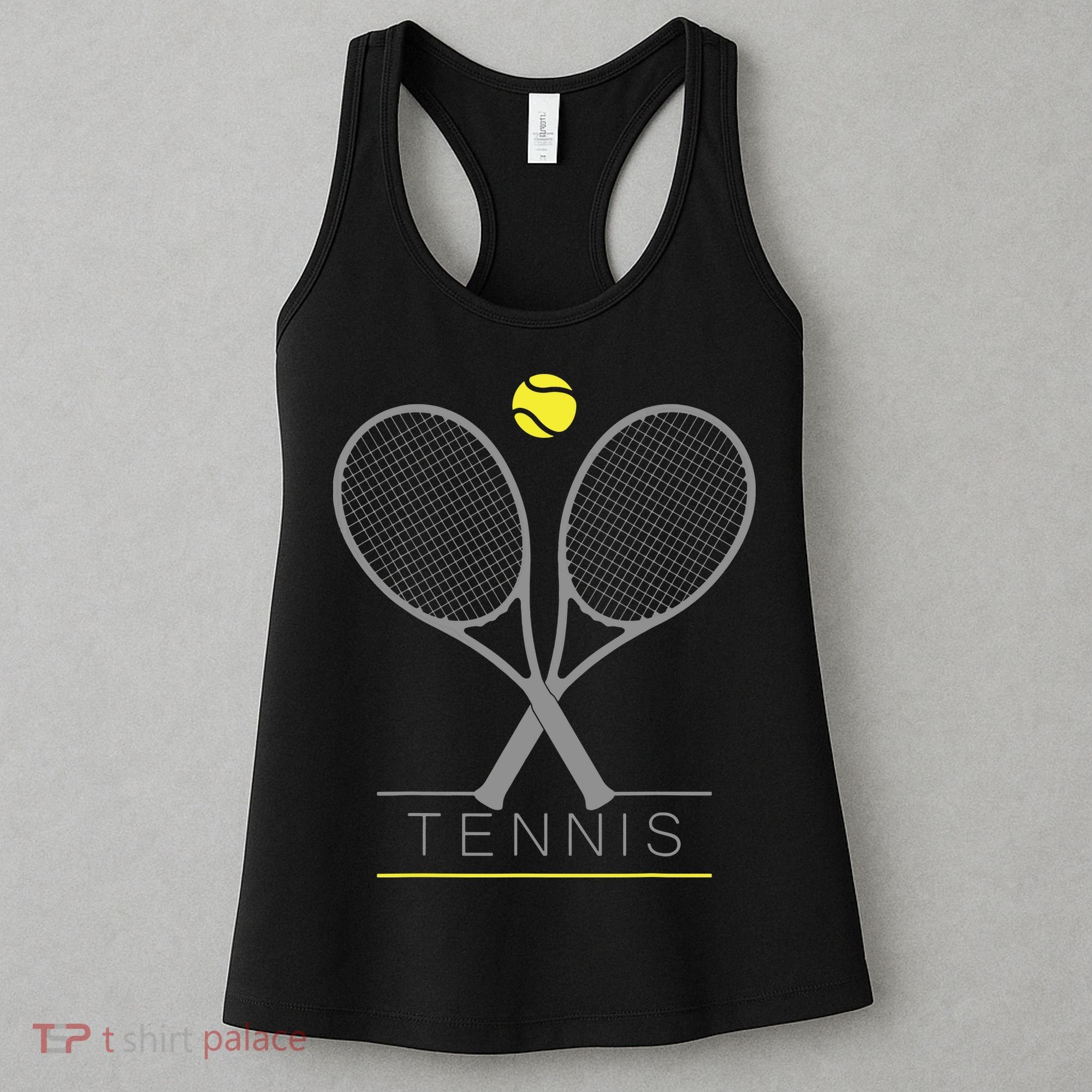 Tennis Trendy Tennis Rackets Ball Women's Tank Top
