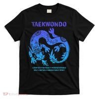 Taekwondo Tkd Tae Kwon Do Dragon Art Martial Arts Graphic T-Shirt thumb 0