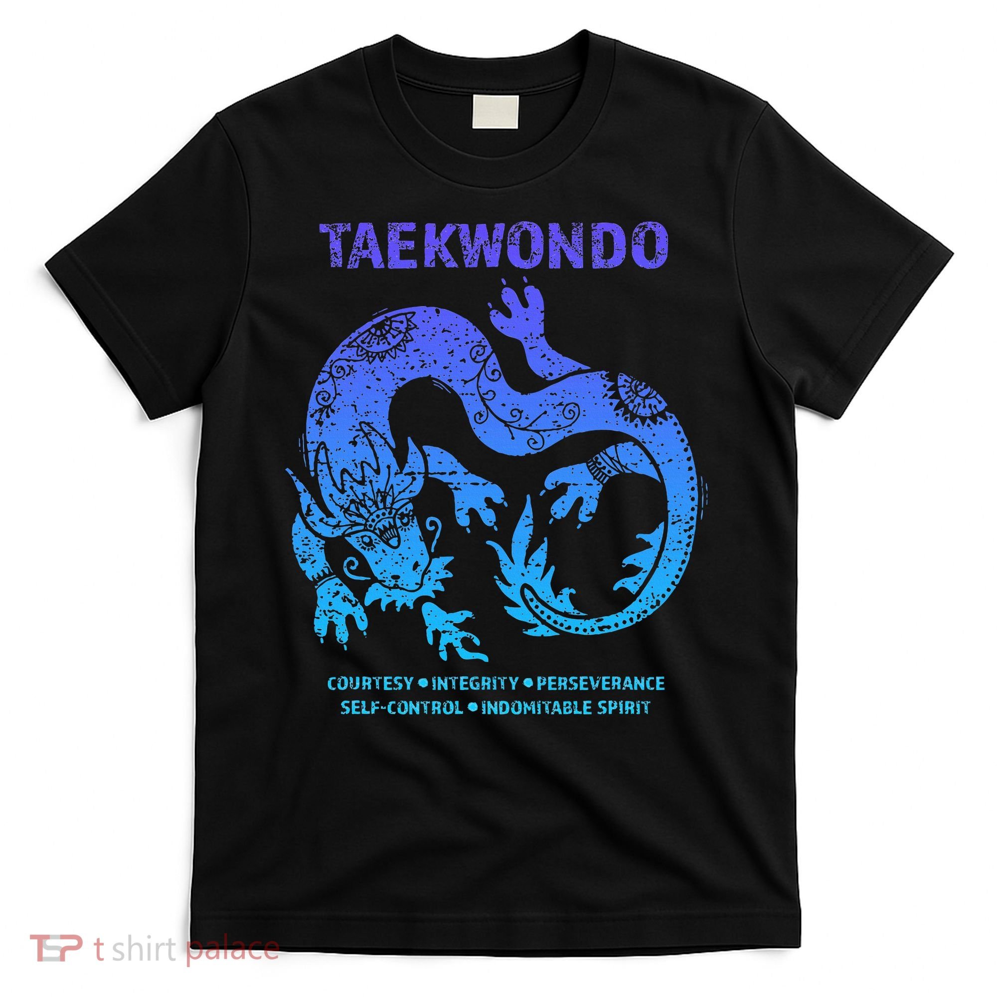 Taekwondo Tkd Tae Kwon Do Dragon Art Martial Arts Graphic T-Shirt