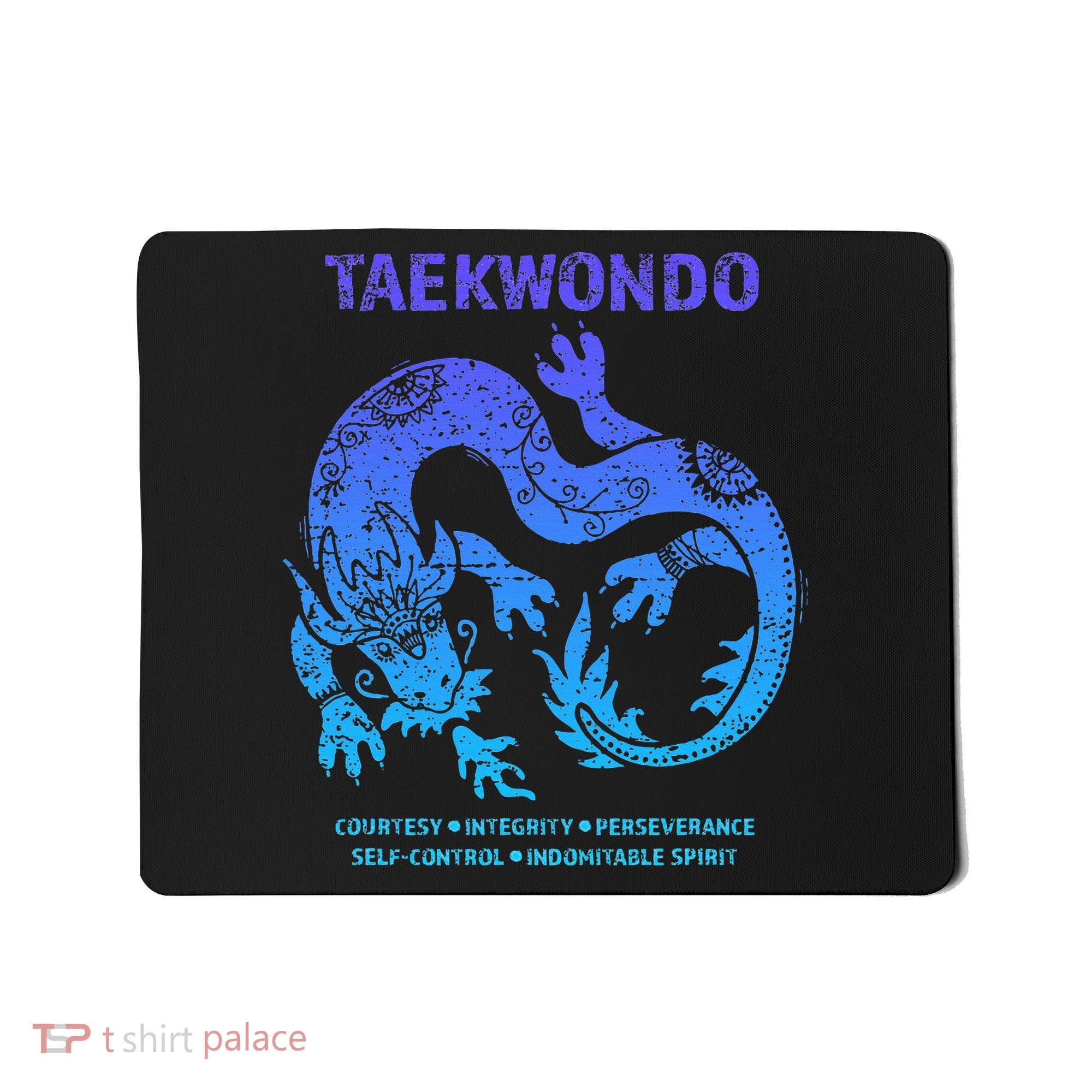 Taekwondo Tkd Tae Kwon Do Dragon Art Martial Arts Graphic Mousepad