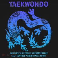 Taekwondo Tkd Tae Kwon Do Dragon Art Martial Arts Graphic Mousepad thumb 1