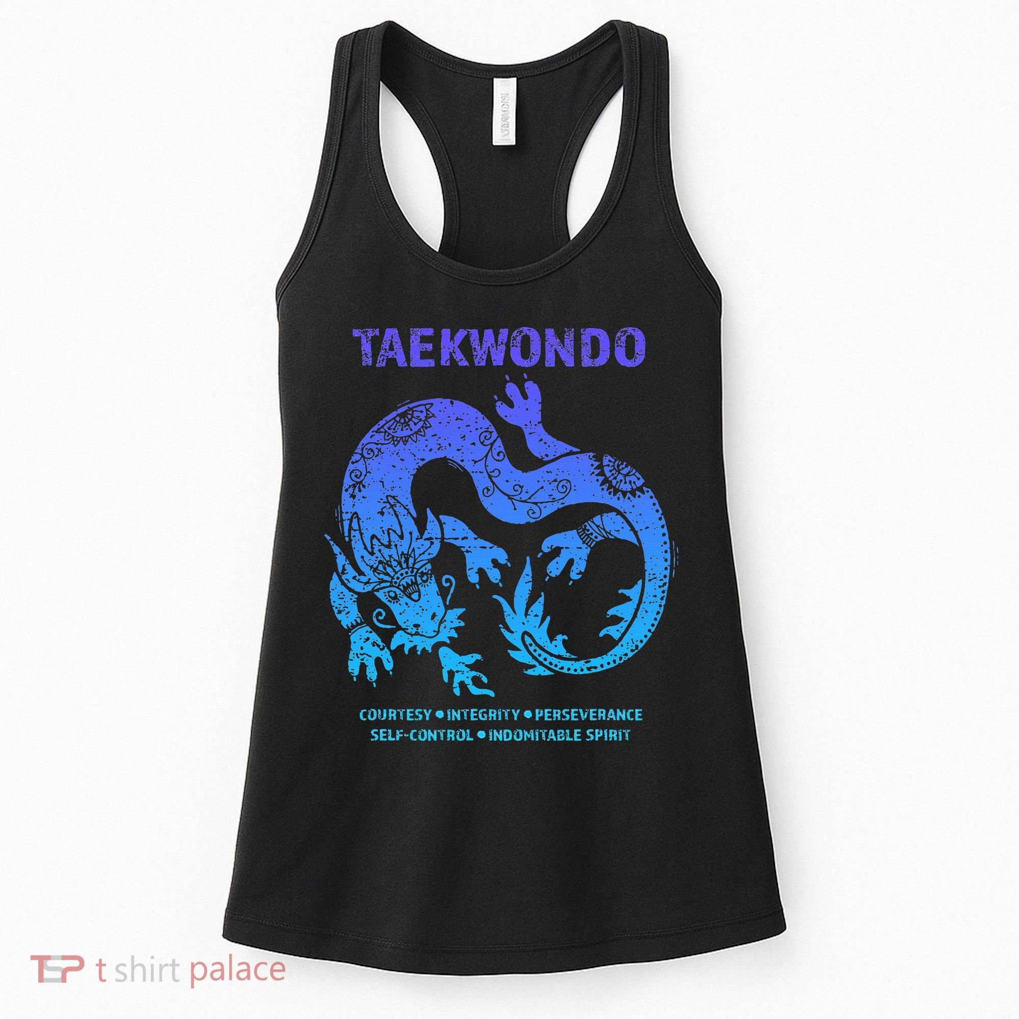 Taekwondo Tkd Tae Kwon Do Dragon Art Martial Arts Graphic Women's Tank Top