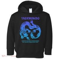 Taekwondo Tkd Tae Kwon Do Dragon Art Martial Arts Graphic Toddler Hoodie thumb 0