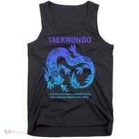 Taekwondo Tkd Tae Kwon Do Dragon Art Martial Arts Graphic Tank Top thumb 0