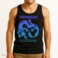Taekwondo Tkd Tae Kwon Do Dragon Art Martial Arts Graphic Tank Top thumb 3