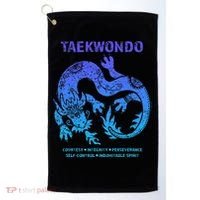 Taekwondo Tkd Tae Kwon Do Dragon Art Martial Arts Graphic Golf Towel thumb 0