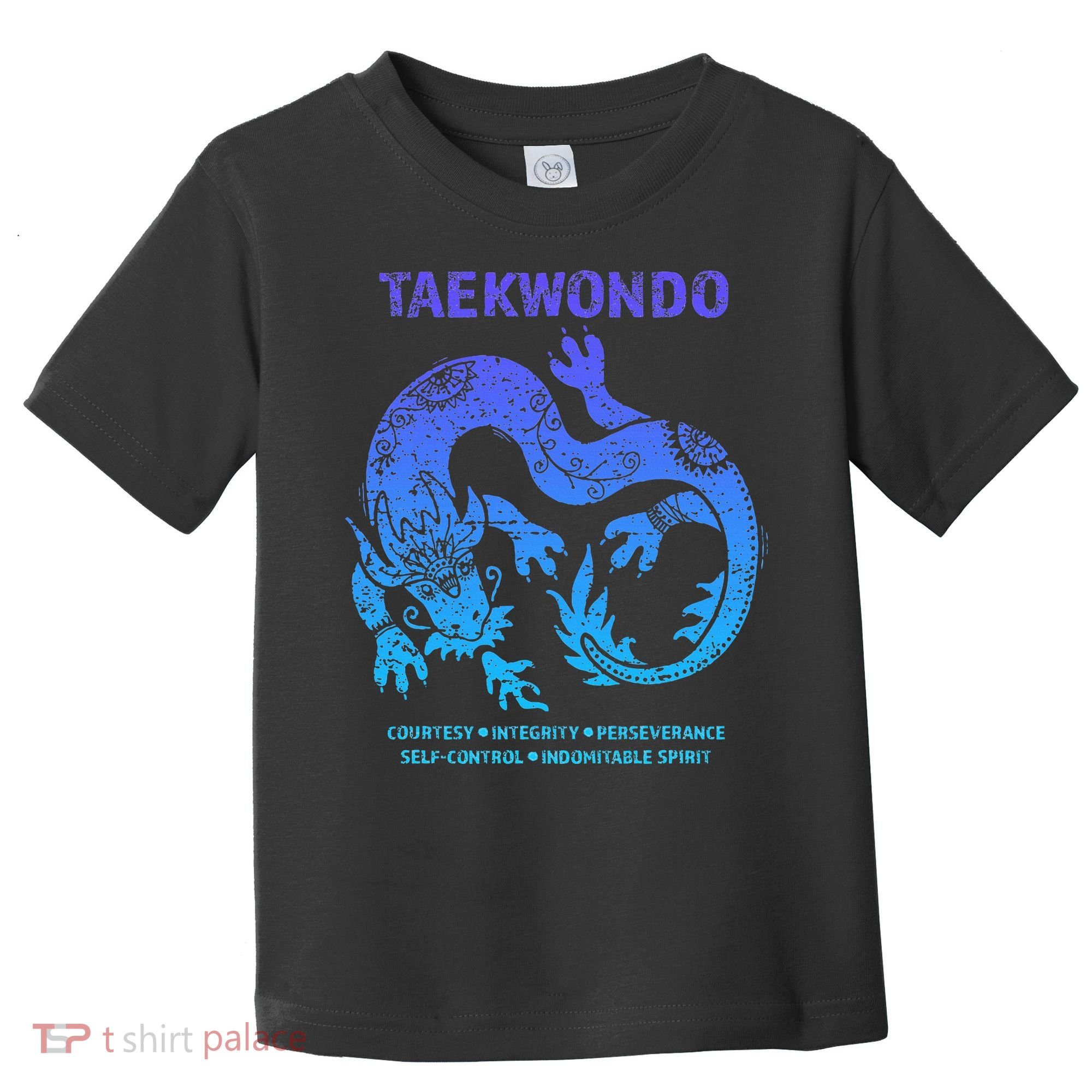 Taekwondo Tkd Tae Kwon Do Dragon Art Martial Arts Graphic Toddler T-Shirt