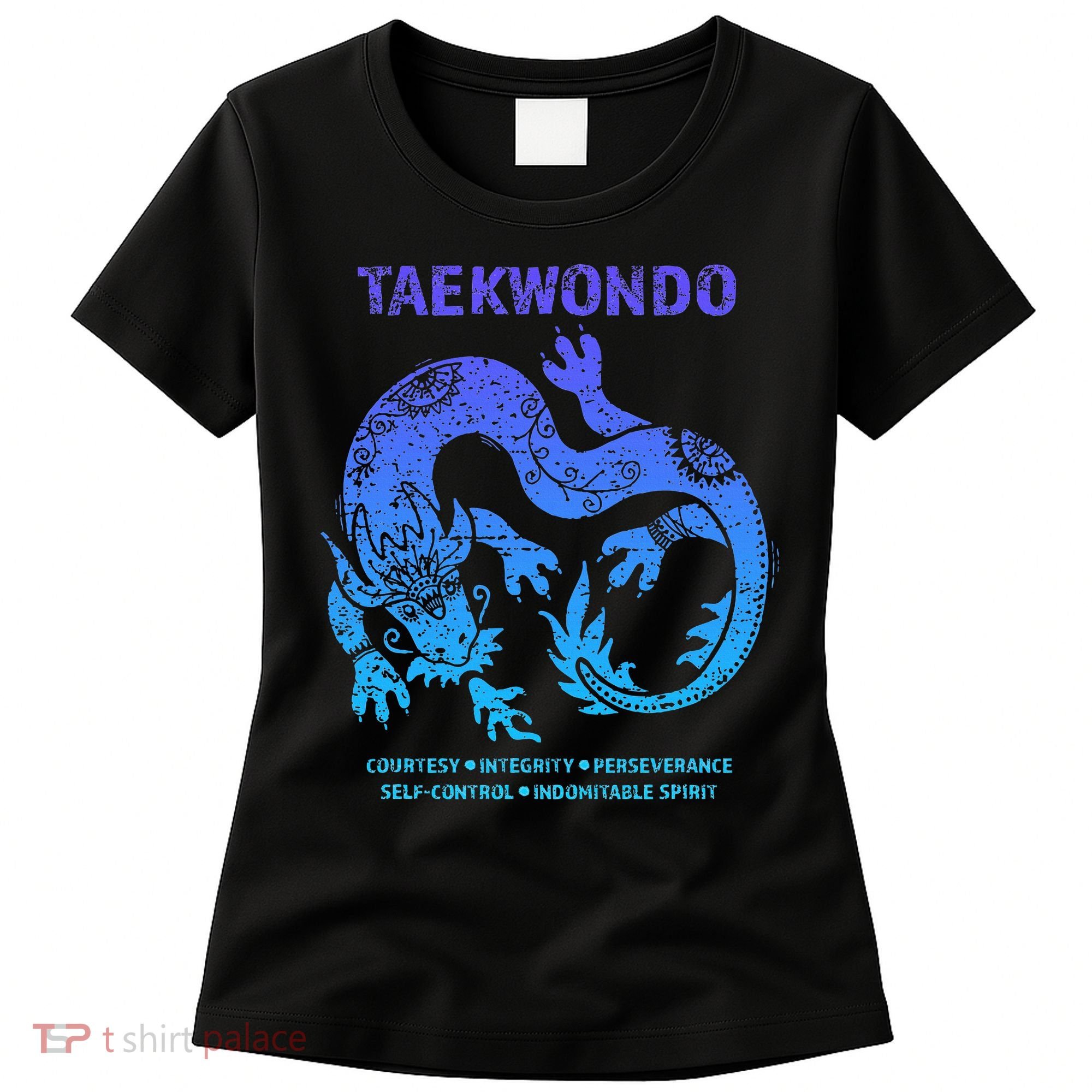 Taekwondo Tkd Tae Kwon Do Dragon Art Martial Arts Graphic Women's T-Shirt