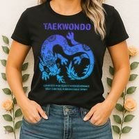 Taekwondo Tkd Tae Kwon Do Dragon Art Martial Arts Graphic Women's T-Shirt thumb 2