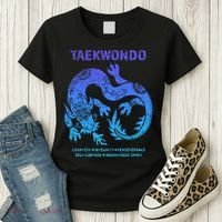 Taekwondo Tkd Tae Kwon Do Dragon Art Martial Arts Graphic Women's T-Shirt thumb 3