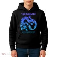 Taekwondo Tkd Tae Kwon Do Dragon Art Martial Arts Graphic Kids Hoodie thumb 4