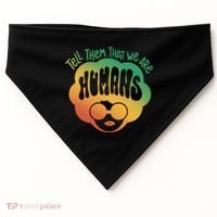 Tell Them That We Are Humans Juneteenth USA-Made Doggie Bandana thumb 0