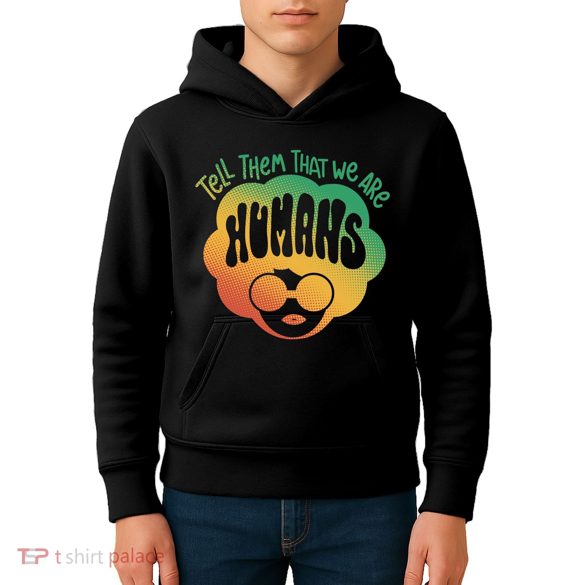 Tell Them That We Are Humans Juneteenth Kids Hoodie