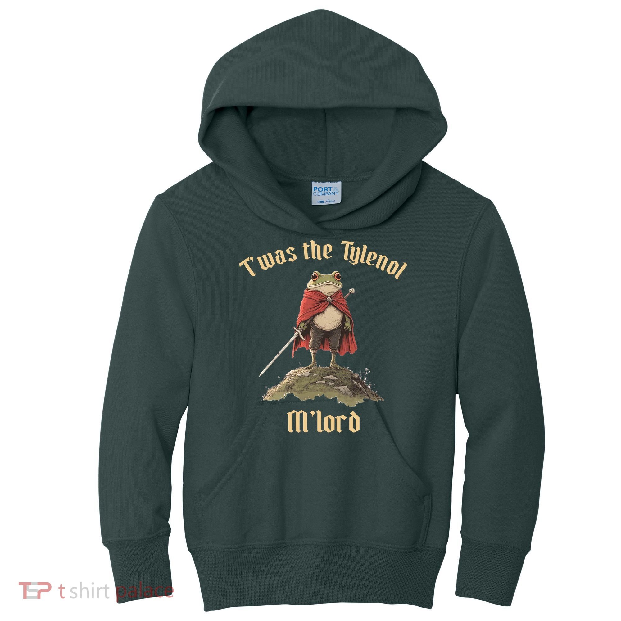 Twas The Tylenol M'lord Kids Hoodie