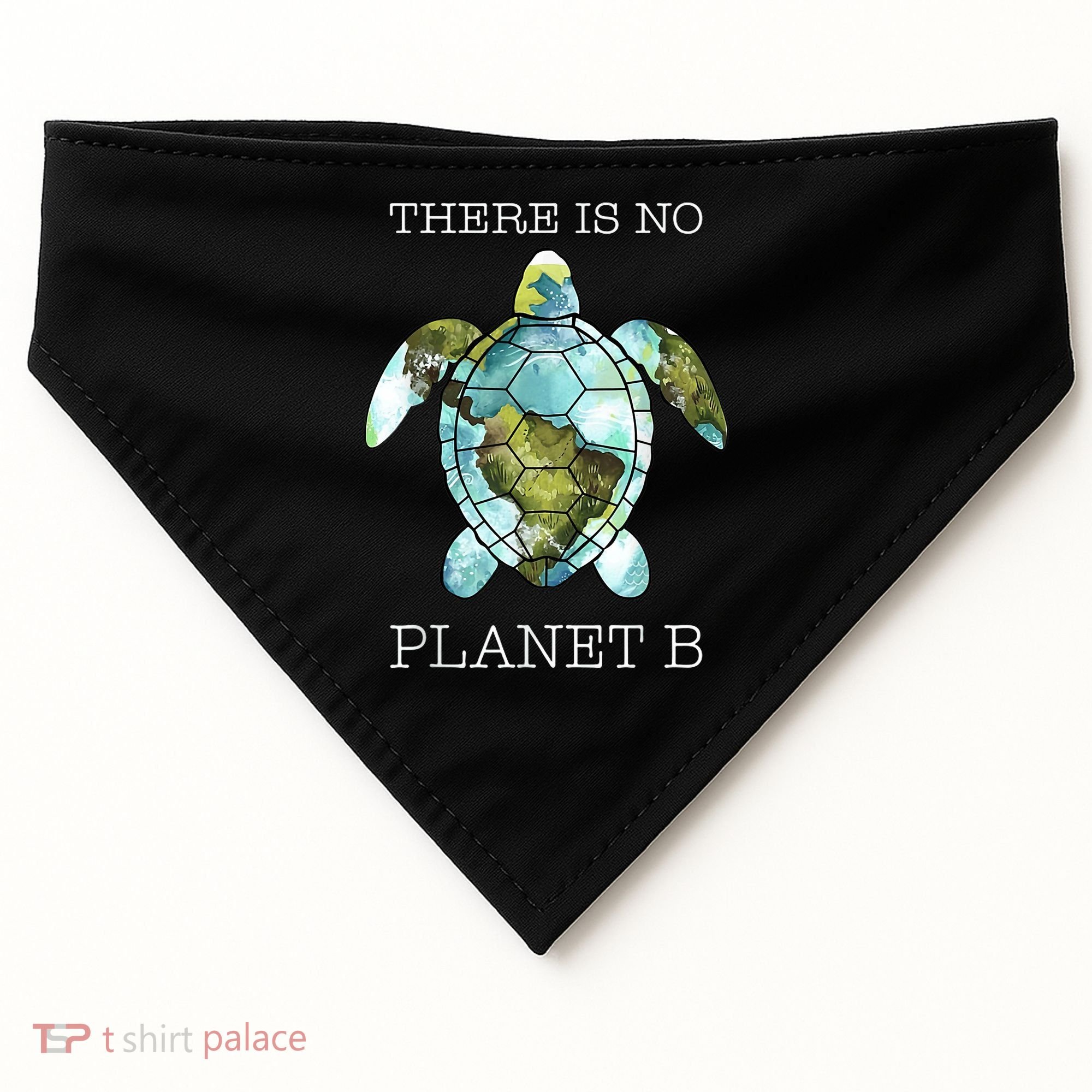 The Turtle There Is No Planet B Earth Day 2024 USA-Made Doggie Bandana