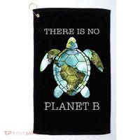 The Turtle There Is No Planet B Earth Day 2024 Golf Towel thumb 0