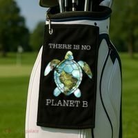 The Turtle There Is No Planet B Earth Day 2024 Golf Towel thumb 2