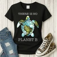 The Turtle There Is No Planet B Earth Day 2024 Women's T-Shirt thumb 3