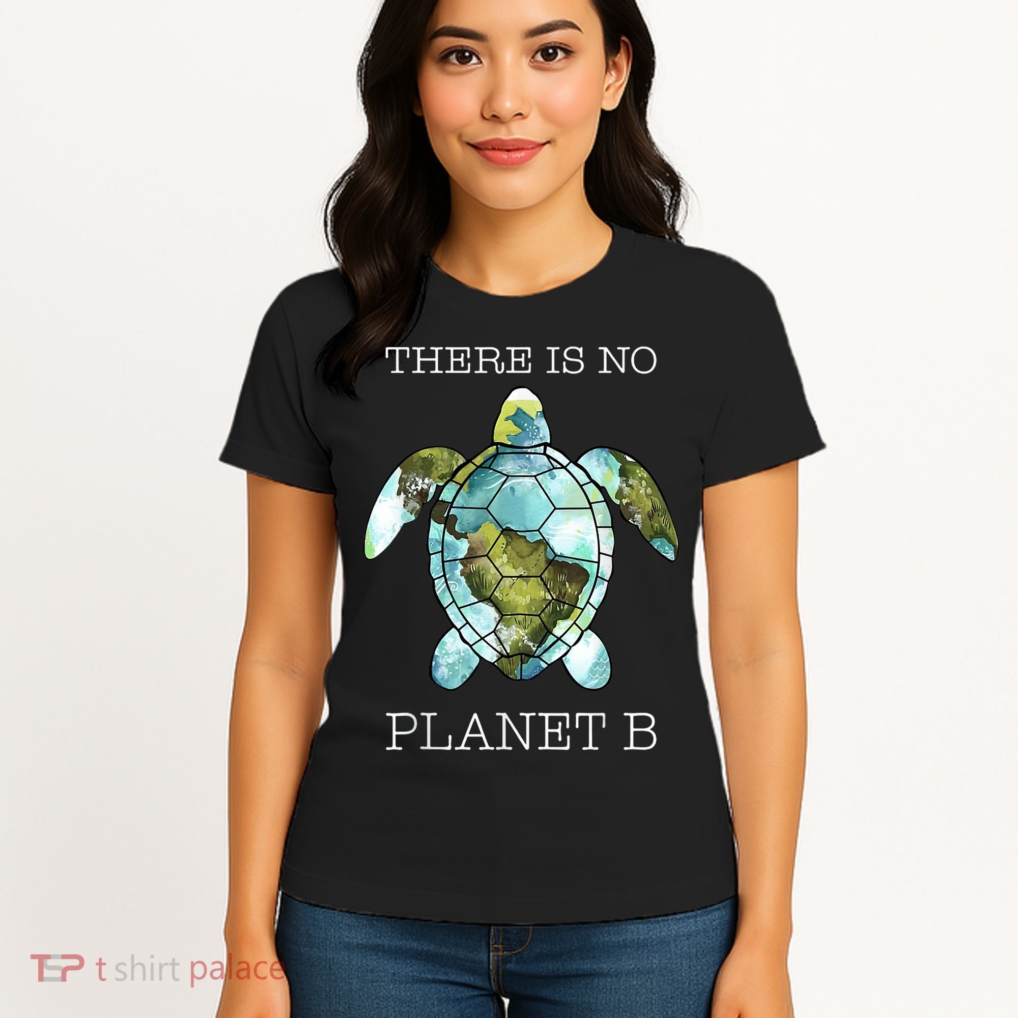 The Turtle There Is No Planet B Earth Day 2024 Women's T-Shirt
