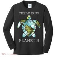 The Turtle There Is No Planet B Earth Day 2024 Kids Long Sleeve Shirt thumb 0