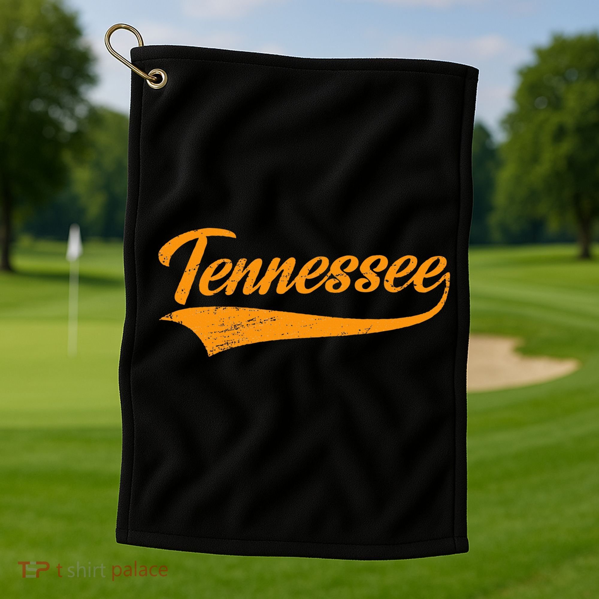 Tennessee Tn Throwback Distressed Golf Towel
