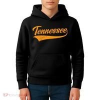 Tennessee Tn Throwback Distressed Kids Hoodie thumb 4