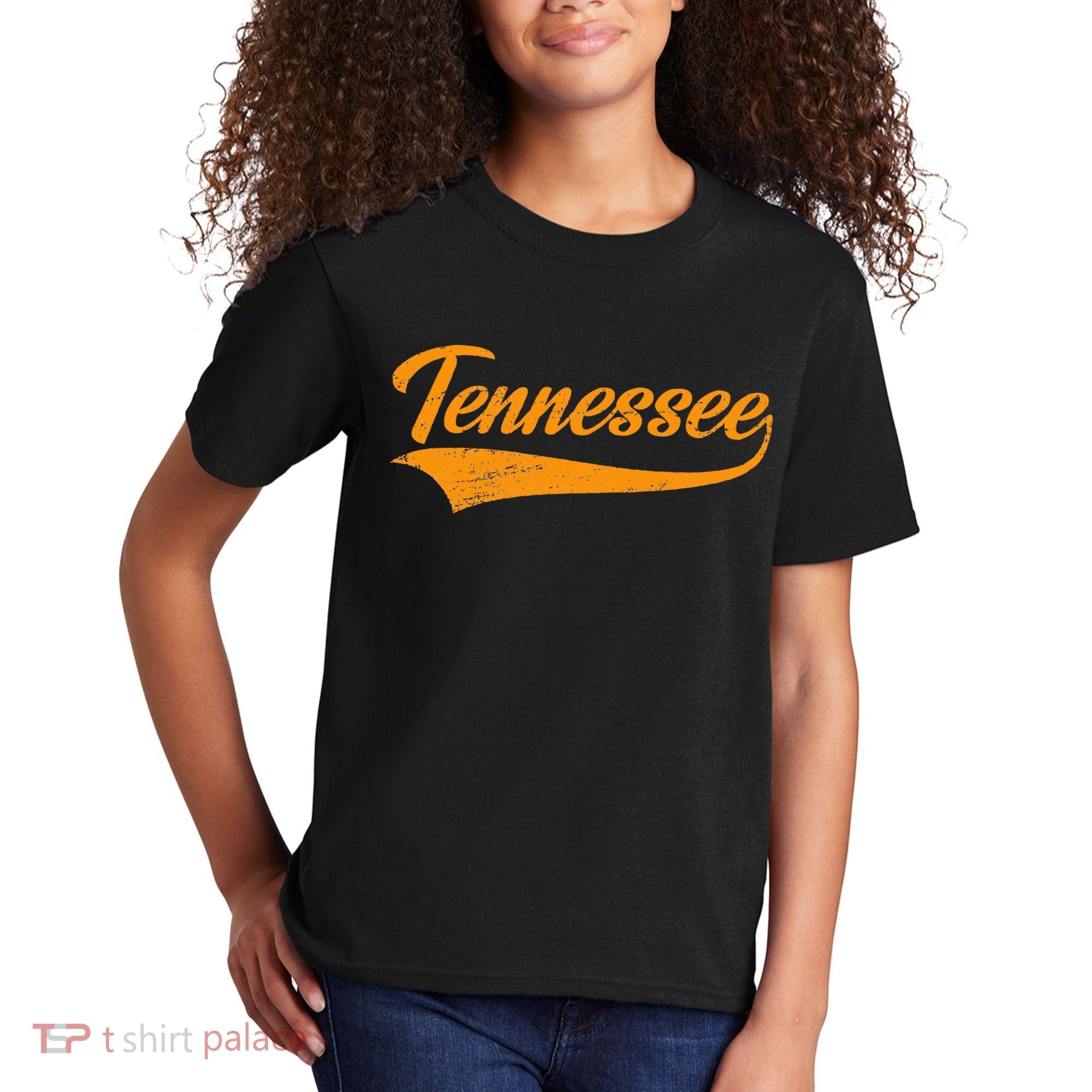 Tennessee Tn Throwback Distressed Kids T-Shirt