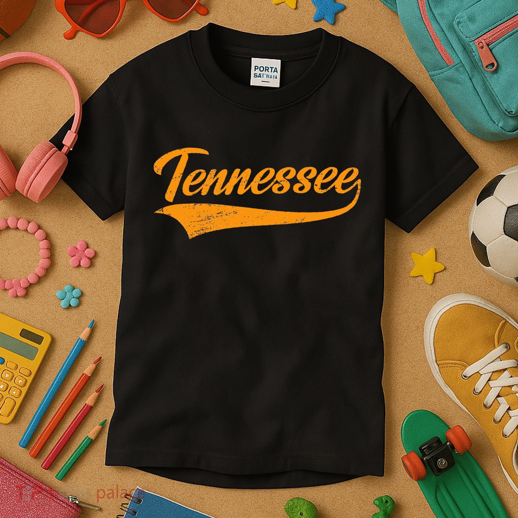 Tennessee Tn Throwback Distressed Kids T-Shirt