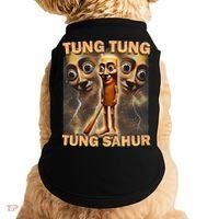 Tung Tung Tung Sahur Funny Meme Brainrot Humor Gen Z Doggie Tank thumb 0