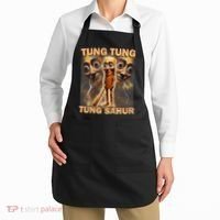 Tung Tung Tung Sahur Funny Meme Brainrot Humor Gen Z Apron thumb 2