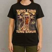 Tung Tung Tung Sahur Funny Meme Brainrot Humor Gen Z T-Shirt thumb 4