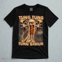 Tung Tung Tung Sahur Funny Meme Brainrot Humor Gen Z T-Shirt thumb 5