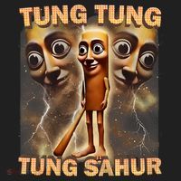 Tung Tung Tung Sahur Funny Meme Brainrot Humor Gen Z Women's Dry Zone Grid Polo thumb 2
